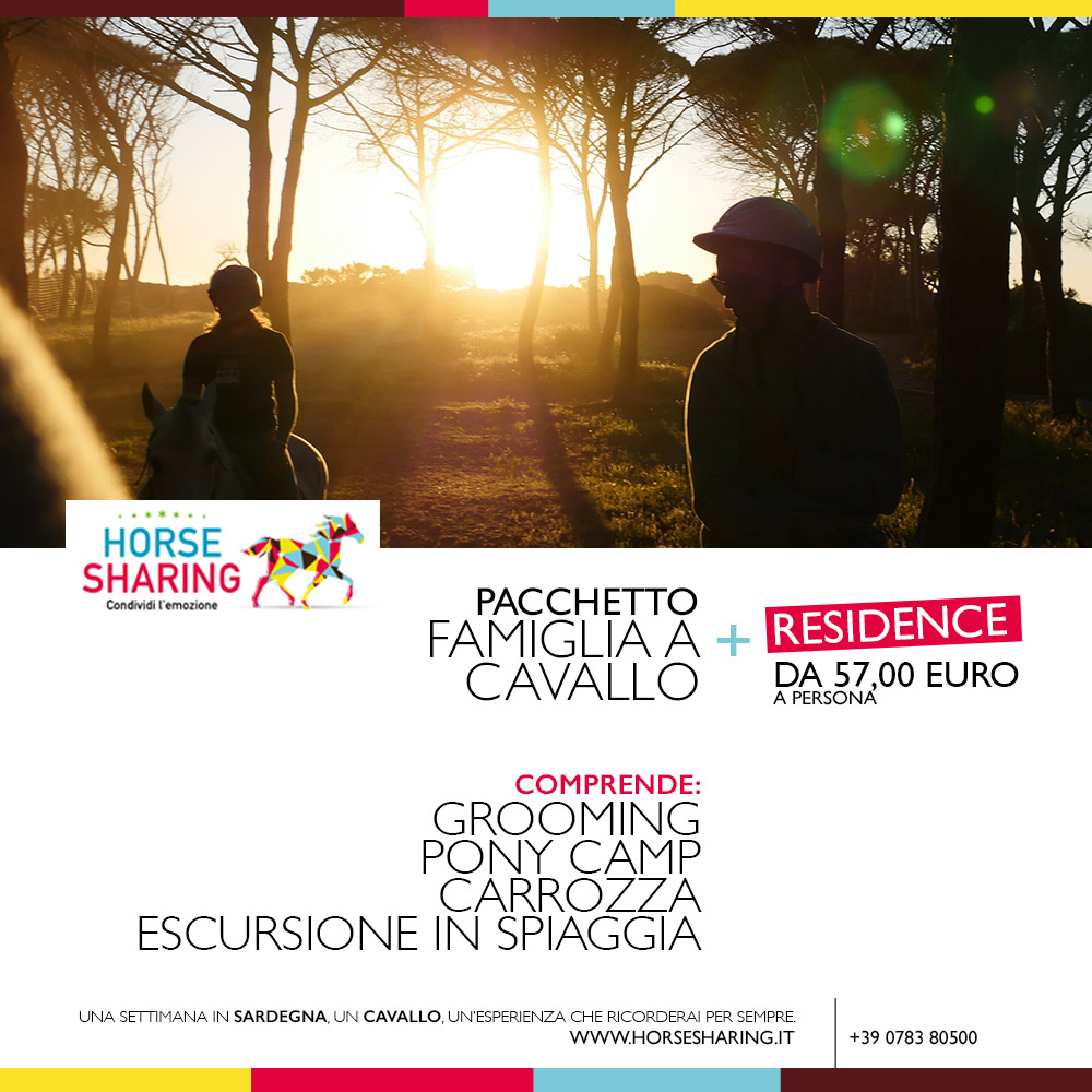 Promozione Famiglia a cavallo in Sardegna con Horse Sharing di Horse Country